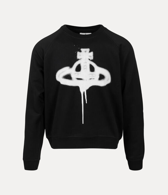 Vivienne Westwood Spray Orb Raglan Sweatshirt in black